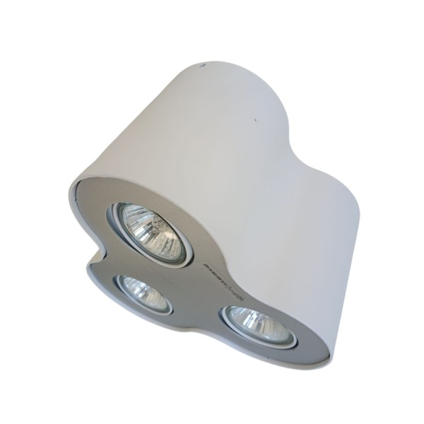 Philips 563333110 negro - 3 focos halógenos cilindro blanco - 3x50w